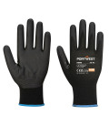Npr15 gant à écran tactile en mousse nitrile pk12 de travail Noir Portwest