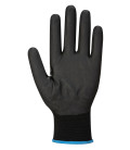 Npr15 gant à écran tactile en mousse nitrile pk12 de travail Noir Portwest