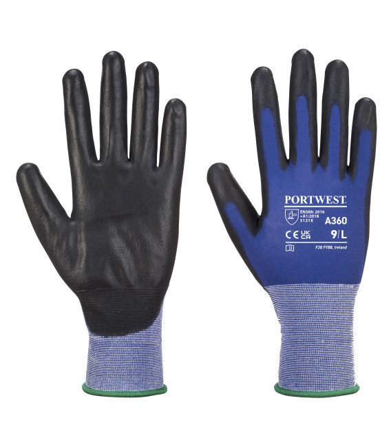 Gant senti-flex de travail Bleu/Noir Portwest