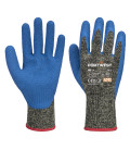 Gant anticoupures aramide latex hr de travail Noir/Bleu Portwest