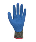 Gant anticoupures aramide latex hr de travail Noir/Bleu Portwest