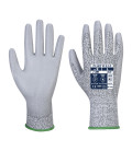 Gant paume pu coupure b de travail Gris Portwest