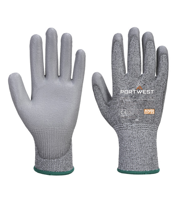 Gant paume pu coupure c de travail Gris Portwest