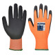 Gant pu vis-tex coupure d de travail Orange/Noir Portwest