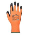 Gant pu vis-tex coupure d de travail Orange/Noir Portwest