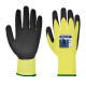 Gant pu vis-tex coupure d de travail Jaune/Noir Portwest