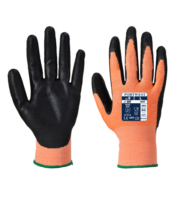Gant mousse nitrile ambre coupure b de travail Ambre Portwest
