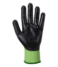 Gant greencut mousse nitrile coupure d de travail Vert/Noir Portwest