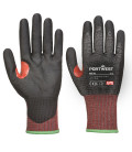 Gant anti-coupures cuir ahr13 de travail Noir Portwest