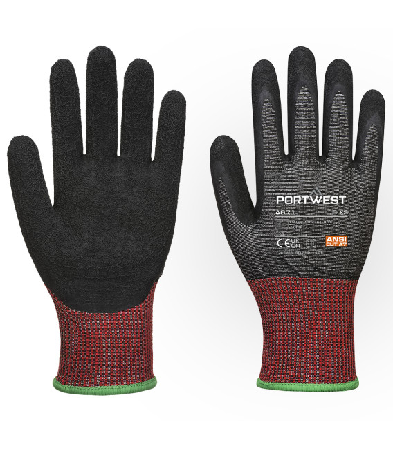 Gant anti-coupures cuir ahr13 de travail Noir Portwest