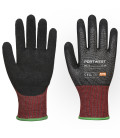 Gant anti-coupures cuir ahr13 de travail Noir Portwest