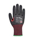 Gant anti-coupures cuir ahr13 de travail Noir Portwest