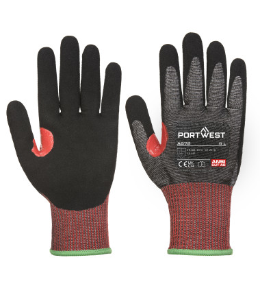 Gant anti-coupures nitrile ahr13 de travail Noir Portwest