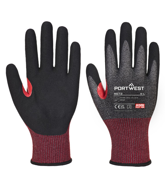 Gant anti-coupure mousse de nitrile ct ahr18 de travail Noir Portwest