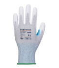Gant paume enduite pu esd - paquet de 12 de travail Gris/Blanc Portwest
