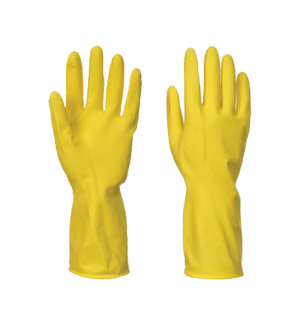 Gant latex de ménage de travail Jaune Portwest