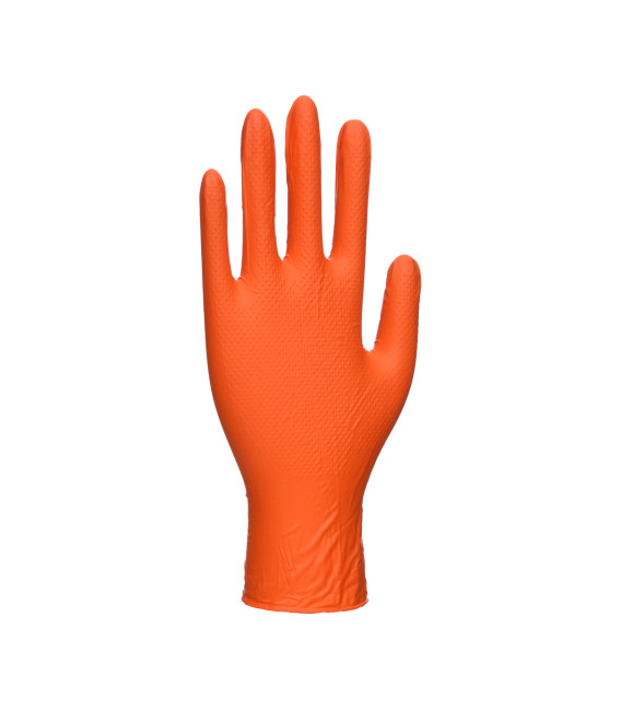 Gants portwest jetables orange hd de travail Orange Portwest