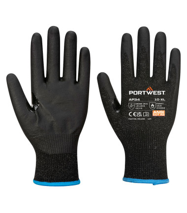 Lr15 gant à écran tactile pu pk12 de travail Noir Portwest