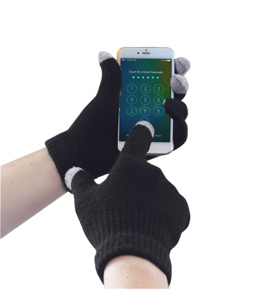 Gant tricot pour écran tactile de travail Noir Portwest