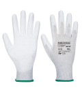 Gant vending antistatique pu de travail Gris Portwest