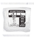 Gant vending antistatique pu de travail Gris Portwest