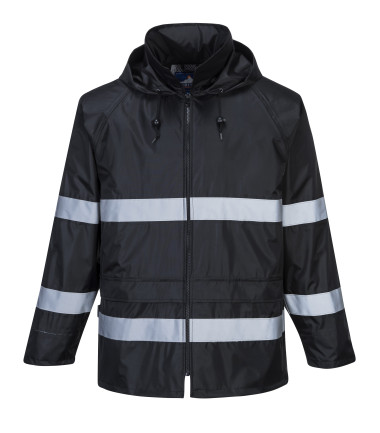 Veste de pluie iona classic de travail Noir Portwest