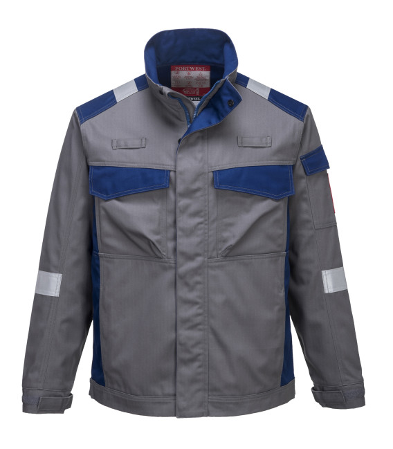 Veste bizflame ultra bicolore de travail Gris Portwest