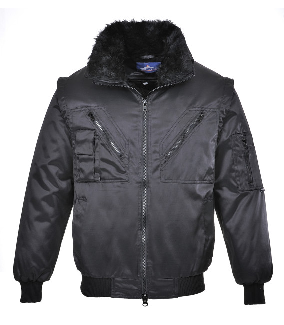 Blouson pilot de travail Noir Portwest