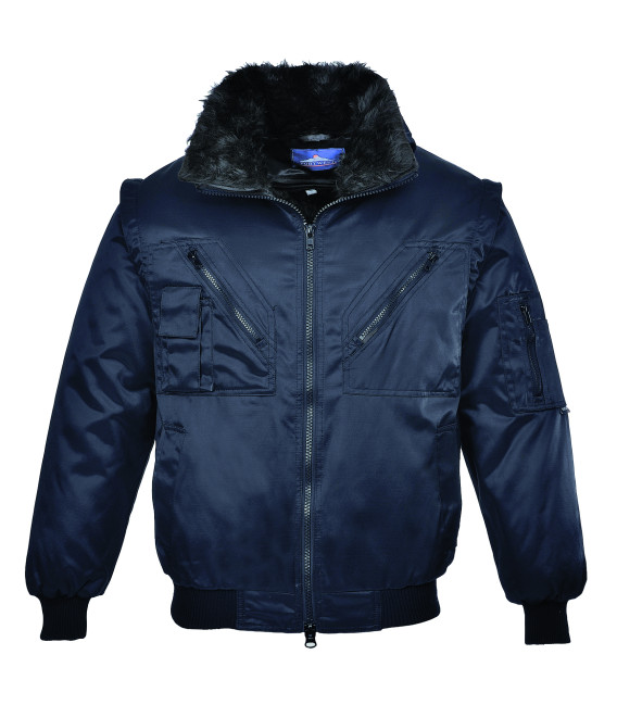 Blouson pilot de travail Bleu Portwest