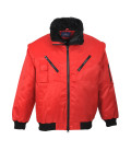 Blouson pilot de travail Rouge Portwest