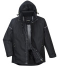 Parka hivers pw3 de travail Noir Portwest