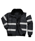 Blouson bomber iona 4 en 1 de travail Noir Portwest
