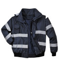 Blouson bomber iona 4 en 1 de travail Bleu Portwest