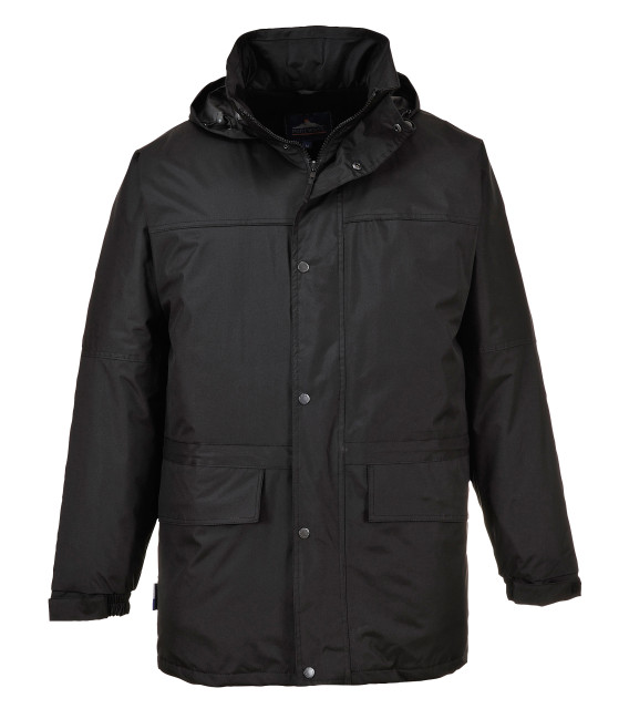 Parka oban doublée polaire de travail Noir Portwest