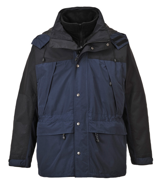 Veste respirante orkney 3 en 1 de travail Bleu Portwest