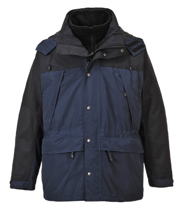 Veste respirante orkney 3 en 1 de travail Bleu Portwest