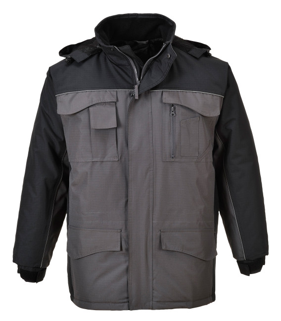 Parka rs bicolore de travail Noir/Gris Portwest