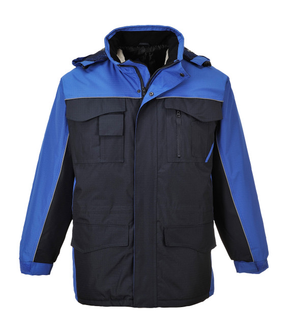 Parka rs bicolore de travail Bleu/Royal Portwest