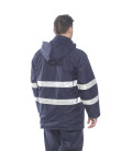 Parka pluie multirisques bizflame de travail Bleu Portwest