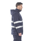 Parka pluie multirisques bizflame de travail Bleu Portwest