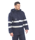Parka pluie multirisques bizflame de travail Bleu Portwest