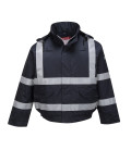 Blouson chaud bizflame pluie fr multi protection de travail Bleu Portwest