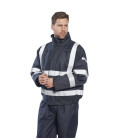 Blouson chaud bizflame pluie fr multi protection de travail Bleu Portwest