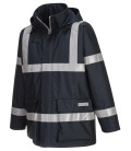 Veste de pluie fr anti-statique bizflame de travail Bleu Portwest