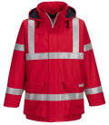 Veste de pluie fr anti-statique bizflame de travail Rouge Portwest