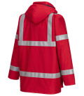 Veste de pluie fr anti-statique bizflame de travail Rouge Portwest