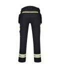 Pantalon dx4 poches flottantes démontables de travail Noir Portwest