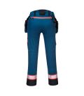 Pantalon dx4 poches flottantes démontables de travail Bleu Metro Portwest