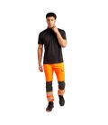 Jogging kx3 haute visibilité flexi classe 2 de travail Orange/Noir Portwest