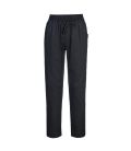 Pantalon de cuisine coton maille aérée Noir Portwest